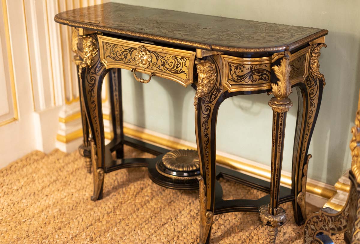Louis XIV ormolu mounted Boulle side tables