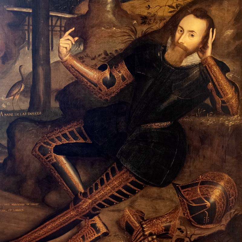 Detail of Peregrine Bertie, 13th Baron Willoughby de Eresby (1555-1601)